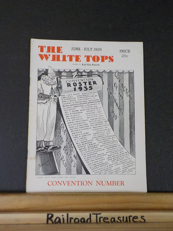 White Tops Circus Magazine 1935 June July New Cole Bros Circus Packing Them In