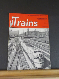 Trains Magazine 1950 November 15 page photo section Making way for Old Man River