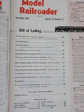 Model Railroader Magazine 1954 December Build one car mixed train Basic scenery