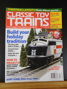 Classic Toy Trains 2010 December Christmas Layout American Flyer Add lights to F