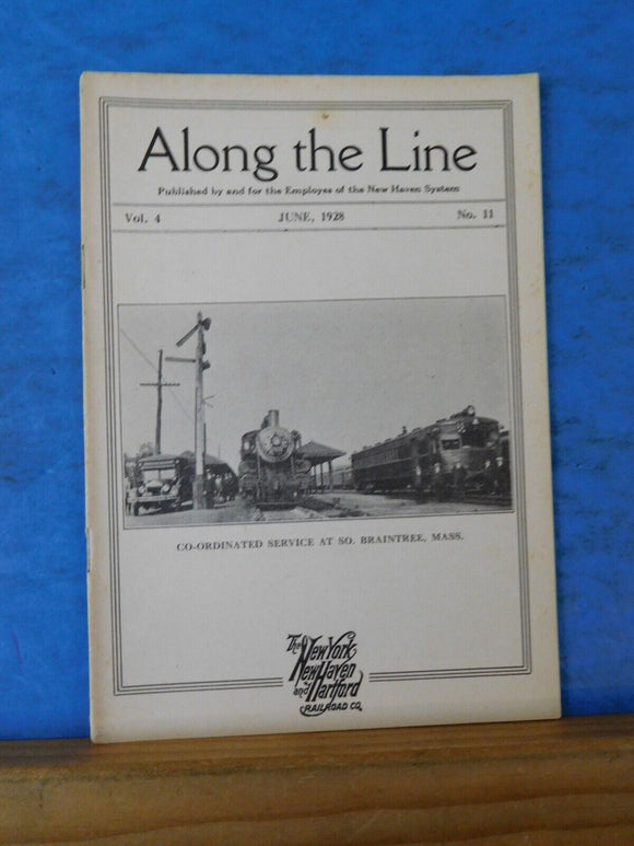 Along the Line 1928 June  New York New Haven & Hartford Employee Magazine