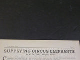 White Tops Circus Magazine 1939 December 1940 January Circus elephants supplying