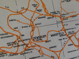 British Rail Regions Identified in Colour / Atlas and Gazetteer an Ian Allan pub