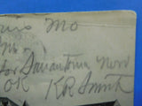 Postcard Union Station MO Postmarked 1906 To Mrs K R Smith (writing in pencil)