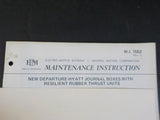 EMD Maintenance Instructions MI 1552 Rev A New departure Hyatt journal boxes