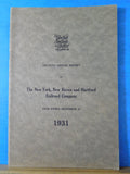 New York New Haven and Hartford Railroad Company Annual Report 1931 60th