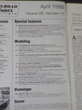 Railroad Model Craftsman Magazine 1998 April Rebuilding layout for better operat