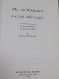 Why the Wilderness is called Adirondack by Henry Dornburgh