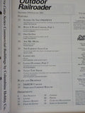 Outdoor Railroader Magazine 1991 December 1992 Jan Apartment Size Outdoor Layout