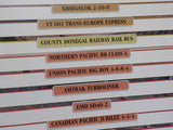Atlas Edition train & locomotive cards Lot of 31 NP UP Big Boy Amtrak EMD CP Sha