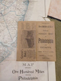 Map Rand McNally & Co.s New Handy Map of Philadelphia and Vicinity 1895