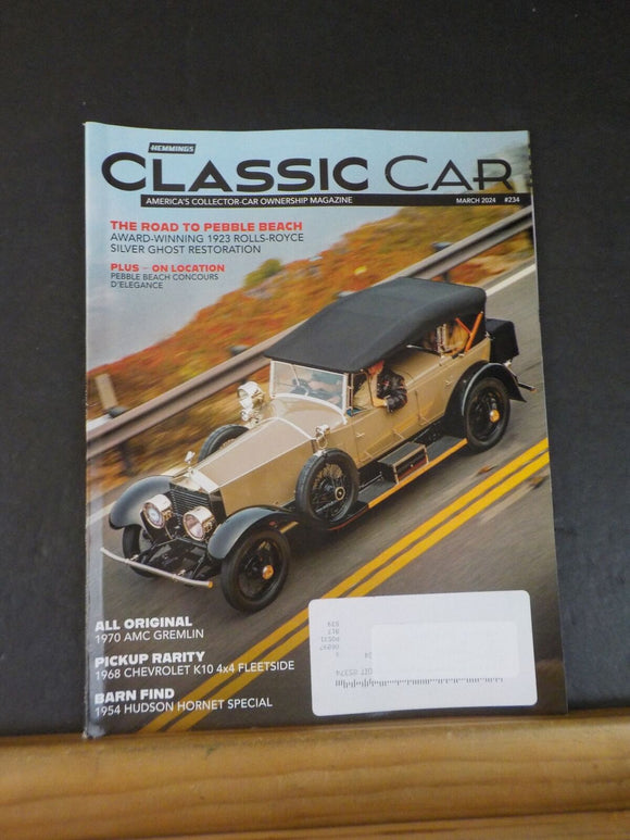 Hemmings Classic Car Magazine #234 2024 March The Road to Pebble Beach