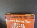 How To Improve Your Model Railroad by Raymond Yates w/ damaged dust jacket