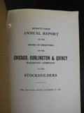 Chicago Burlington & Quincy Railroad Company Annual Report 1924 Foldout map