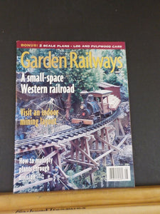 Garden Railways Magazine 1999 August Log and pulpwood car plans indoor mining