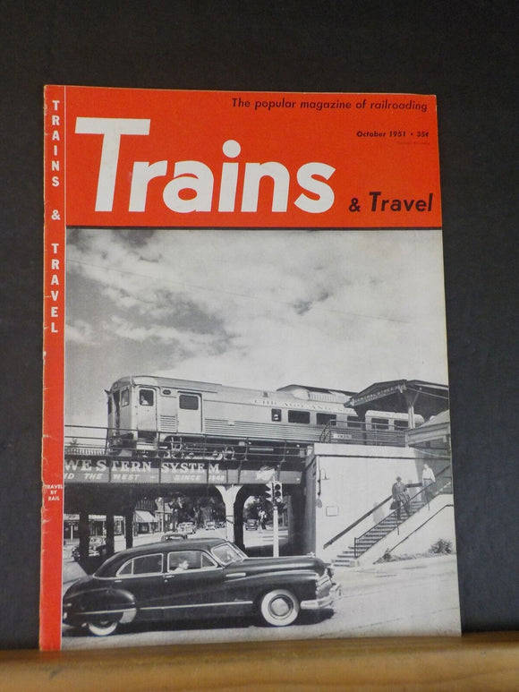 Trains Magazine 1951 October Trains & Travel Kettle Valley Line Epson Salts CA