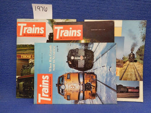 Trains Magazine Complete Year 1976 12 issues