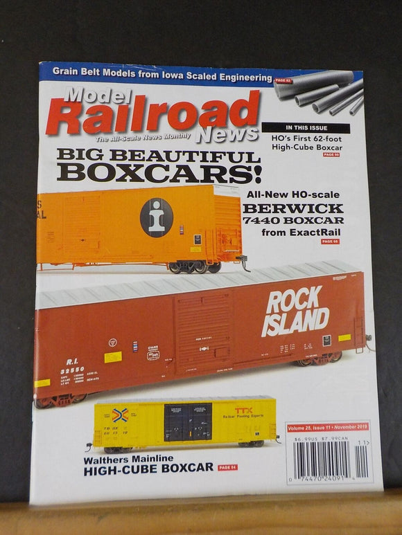 Model Railroad News V25 #11 November 2019 Big beautiful boxcars