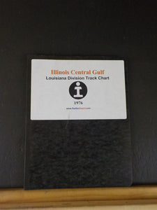 Illinois Central Gulf Louisiana Division Track Chart Condensed Profile 1976