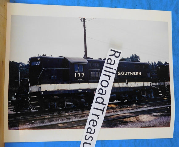 Photo Southern Railroad Locomotive #177 8 X 10 Color Birmingham AL 1971