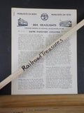 ERA Headlights 1944 December Stapled Trolleys Serve Lincoln City Lines