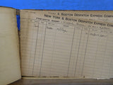 New York & Boston Despatch Express short Freight book 1894 original Walpole Mass