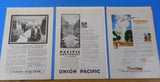 Ads Union Pacific Railroad Lot #16 Advertisements from various magazines (10)