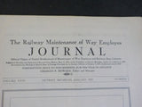 Railway Maintenance of Way Employes Journal 1922 January Vol XXXI (31) #1