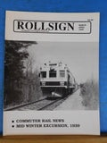 Rollsign Magazine of New England Transit News 1989 March April Commuters rail ne