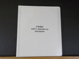 FW&D 1971 Amarillo Division Fort Worth & Denver Ry Track Chart Amarillo Div Bind