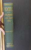 Moody’s Railroads 1951 American and Foreign Hiatory maps mileage equipment finan