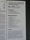 Railfan & Railroad Magazine 1991 May SP Beaumont Hill North Shore Line Electroli
