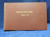 Railroad Photo Album Numbers 1-6 Hard Cover