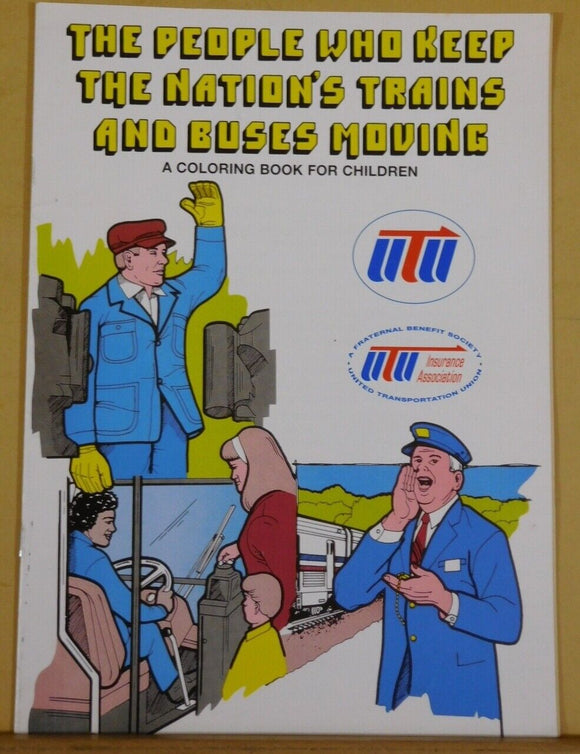 People Who Keep the Nation’s Trains and Buses Moving Coloring Book for Children