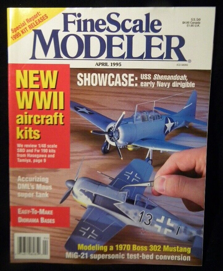 FineScale Modeler 1995 April Making real wire wheels German tank FRANK ...