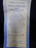 Plate Winter Rails Plate CollectionCoal Country Ted Xaras p0099