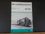 Der Modelleisenbahner 1971 April 4/71 Trade journal for model railroaders