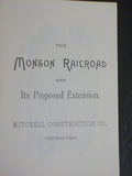 Monson Railroad and Its proposed extension,  REPRODUCTION