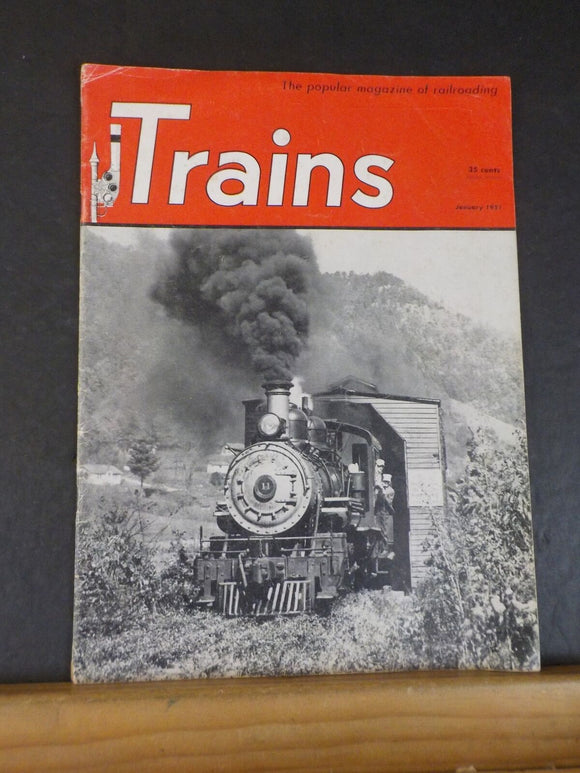 Trains Magazine 1951 January Tweetsie’s last trip Inspection stop photos Norfolk