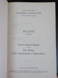 Report New Jersey State Department of Agriculture 1925-26 Bulletins 45-48