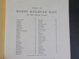 Handy Railroad Atlas of the United States 1928 Railroads Interurban Lines Maps