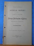 Chicago, Burlington, & Quincy Railroad Company Annual Report  1880