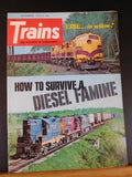 Trains Magazine 1973 September Erie in yellow? How to survive a diesel famine