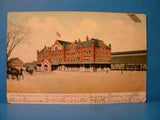 Postcard Boston and Maine Railroad Station Concord NH Postmarked 1906 B&M