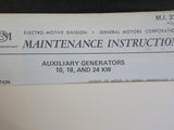 EMD Maintenance Instructions MI 3706 Rev A DC auxiliary generators and exciters