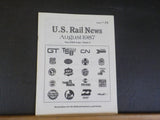 US Rail News 1987 August Our 5th Year Marketplace for the Railroad Industry & Ho