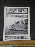 Finelines 1/4' scale Fine Lines Magazine 1974 January Snowplows