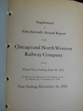 Chicago and North Western Railway Company Annual Report 1916 Dec 31 Supplement