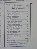 Model Railroader Magazine 1942 July Narrow gauge Mikado Turtable gearing