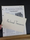 EMD Maintenance Instructions MI 5498 Type VE-9T relay